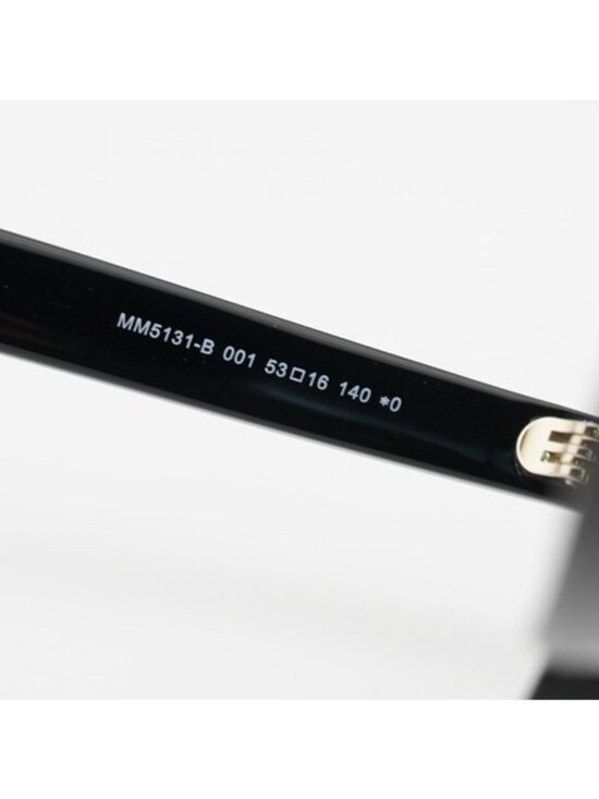 Max Mara MM5131-B 001 Eyeglasses Black 53mm Geometric Frame, Blue Light Block main image 9